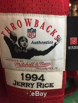 Jerry Rice Mitchell & Ness Authentic 1994 San. Fran. 49ers jersey size 44 (L)