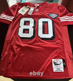 Jerry Rice Mitchell & Ness Authentic San Francisco 49ers 1994 Jersey Sz 44 Mens