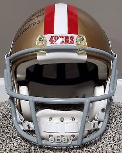 Jerry Rice SUPER BOWL Game Issued Style Autographed AUTHENTIC Helmet NFL 49ers