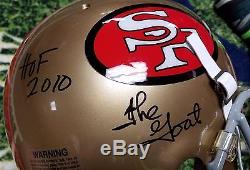 Jerry Rice SUPER BOWL Game Issued Style Autographed AUTHENTIC Helmet NFL 49ers