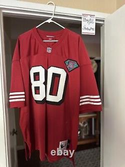 Jerry Rice San Francisco 49ers 1994 Mitchell & Ness Throwback 75th Jersey Sz 56