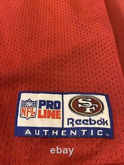 Jerry Rice San Francisco 49ers Authentic Reebok Proline Jersey Vintage NFL Sz 48