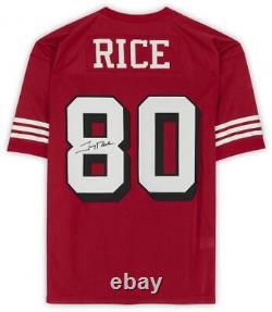Jerry Rice San Francisco 49ers Signed Red Mitchell & Ness Authentic Jersey