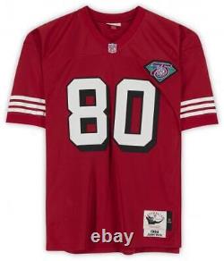 Jerry Rice San Francisco 49ers Signed Red Mitchell & Ness Authentic Jersey