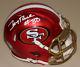 Jerry Rice Signed Auto San Francisco 49ers Blaze Mini Helmet Bas Witness #l06708