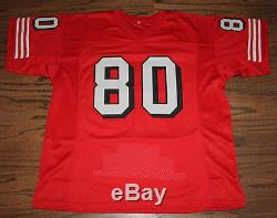 Jerry Rice Signed Autographed San Francisco 49ers Stat Jersey Psa/dna #8a19296