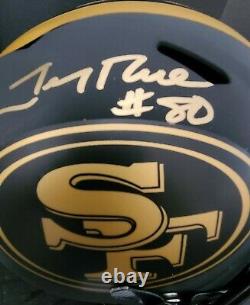 Jerry Rice Signed Full Size Eclipse Speed Rep Helmet San Francisco 49'ers