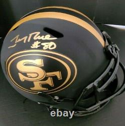 Jerry Rice Signed Full Size Eclipse Speed Rep Helmet San Francisco 49'ers