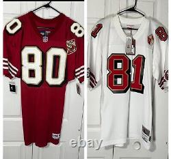 Jerry Rice + Terrell Owens Authentic San Francisco 49ers Jersey Bundle Sz Xl Nwt