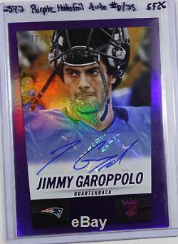 Jimmy Garoppolo 2014 14 Panini Hot Rookie Autographs Auto Purple Rc Serial #d/25
