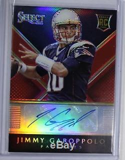 Jimmy Garoppolo 2014 14 Select Rookie Autographs Auto Prizm Red Rc Serial #d/50