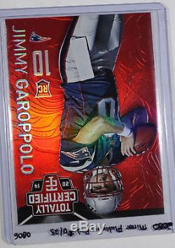 Jimmy Garoppolo 2014 14 Totally Certified 184 Platinum Mirror Red Rc Rookie #/25