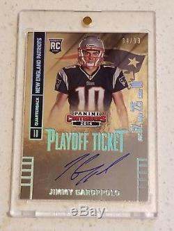 Jimmy Garoppolo 2014 Contenders Playoff Ticket 04/99 Rc Auto 49ers Hot