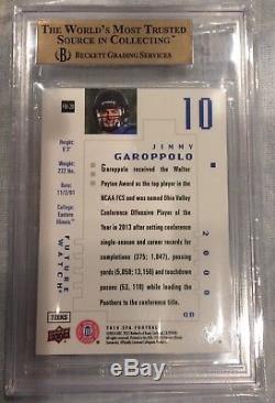 Jimmy Garoppolo 2014 Sp Authentic Future Watch Gold Rc/99 Bgs 9.5 Franchise Qb