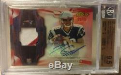 Jimmy Garoppolo 2014 Topps Finest RC rookie auto relic rare SP 36/75 Beckett 9.5