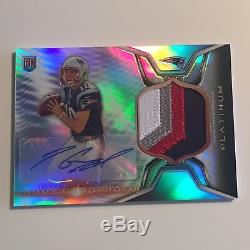 Jimmy Garoppolo 2014 Topps Platinum Auto Refractor RC 4 Color Jersey Patch NICE