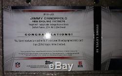 Jimmy Garoppolo 2014 Topps Prime Rookie Auto Level 3 Booklet 14/15 49ers RC 1/1