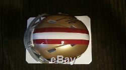 Jimmy Garoppolo Autographed San Francisco 49ers Mini Helmet Steiner Tri-Star