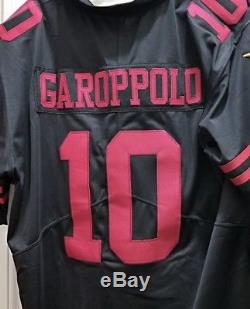 Jimmy Garoppolo Nike NFL On Field 49ers Black Jersey XL Rare