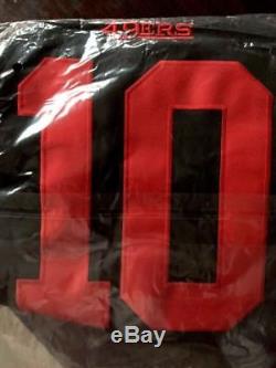 Jimmy Garoppolo Nike NFL On Field 49ers Black Jersey XL Rare