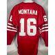 Joe Montana #16 San Francisco 49ers 1980 Mitchell & Ness Red Jersey Men's 3XL 56