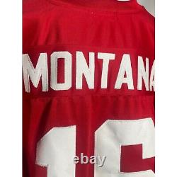 Joe Montana #16 San Francisco 49ers 1980 Mitchell & Ness Red Jersey Men's 3XL 56