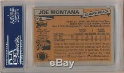 Joe Montana 1981 Topps #216 Rc Rookie Card San Francisco 49ers Psa 9 Mint