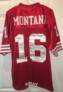Joe Montana 1989 San Francisco 49ers Throwback Jersey Mitchell & Ness NWT #16