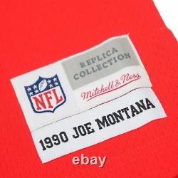 Joe Montana 1990 San Francisco 49ers Mitchell & Ness Home Red Legacy Jersey Men
