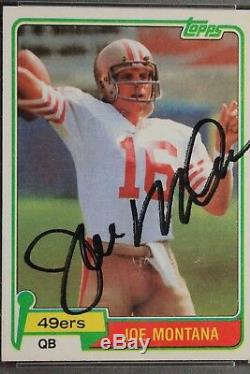 Joe Montana 49'ers 1981 Topps #216 Autographed Rookie Card Signed PSA