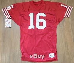 Joe Montana 49ers 1990 authentic jersey size 46 Wilson NWT autographed