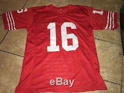 Joe Montana Autographed STAT Football Jersey-JSA Certified-S. F. 49ERS