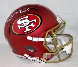 Joe Montana Autographed San Francisco 49ers F/S BLAZE Helmet- JSA W Auth White