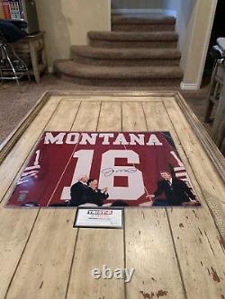 Joe Montana Autographed/Signed 16x20 Photo COA San Francisco 49ers