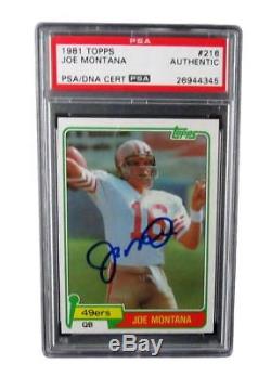 Joe Montana Autographed Signed 1989 Topps Card 49ers PSA/DNA 131743