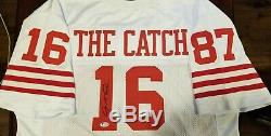 Joe Montana & Dwight Clark AUTOGRAPHED The Catch Jersey, 49ERS, with Beckett COA