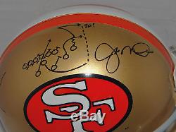 Joe Montana Dwight Clark Autographed F/S San Francisco 49ers ProLine Helmet- JSA