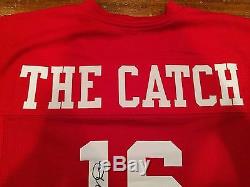 Joe Montana Dwight Clark Dual Autographed SF 49ers The Catch Jersey Witness JSA