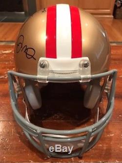 Joe Montana & Dwight Clark Dual Signed SF 49ers Authentic Helmet The Catch JSA