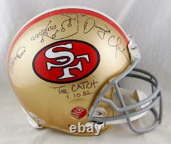 Joe Montana/Dwight Clark Signed SF 49ers F/S Authentic Helmet- Beckett Auth