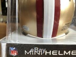 Joe Montana / Jerry Rice Autographed Mini Helmet Pinpoint Authentication Auto