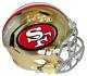 Joe Montana & Jerry Rice Signed San Francisco 49ers Full Size Chrome Helmet Bas