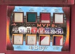 Joe Montana Jim Brown Dan Marino Emmitt Smith Elway Game Used Jersey Card Leaf