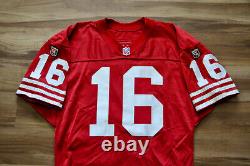 Joe Montana San Francisco 49ers Jersey Wilson Pro Line Sewn Authentic Men 44 L