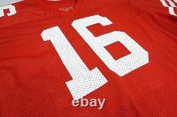 Joe Montana San Francisco 49ers Niners Unworn Sand Knit Game Jersey Size 48 80's