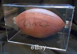 Joe Montana Signed Authentic Autographed Football W-Case San Francisco 49ers