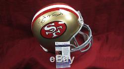 Joe Montana Signed Autograph San Francisco 49ers F/S Replica Helmet JSA COA