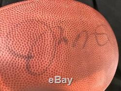 Joe Montana Signed Autographed Official NFL Leather Football Upper-Deck Authenti