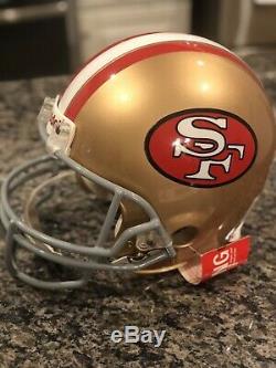 Joe Montana Signed & Inscribed SF 49ers HOFER CUSTOM Decals Proline FULL helmet