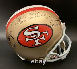 Joe Montana Steve Young Jerry Rice SIGNED 49ers F/S HELMET PSA/DNA AUTOGRAPHED